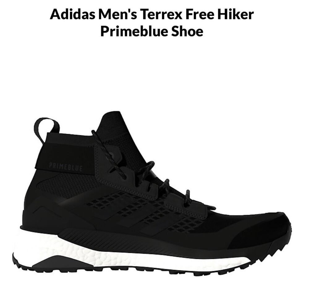 Adidas Terrex Hiker Black Carbon Mens 12 UltraBoost Boots Shoes New Fast Ship